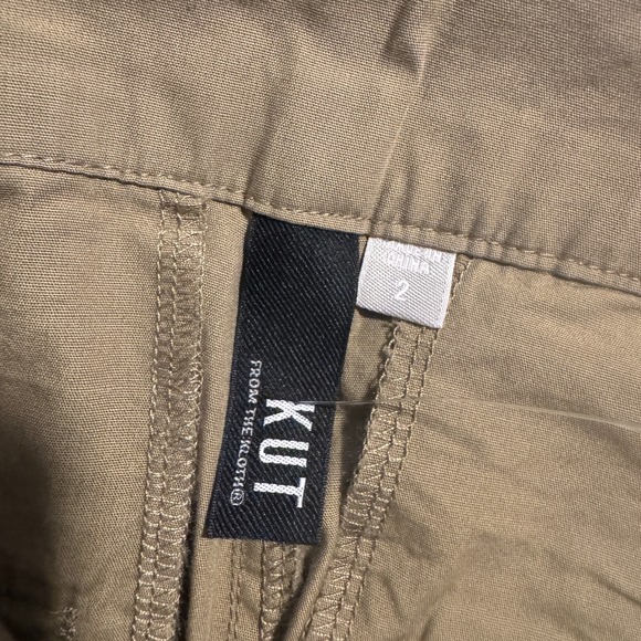 Kut From the Cloth Utility Pants Capri Khaki Woman's Size 2 (Fits‎ 31x25) - Picture 5 of 15